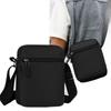 Men's Casual Solid Color Lightweight Crossbody Phone Bag - Mini Square Design