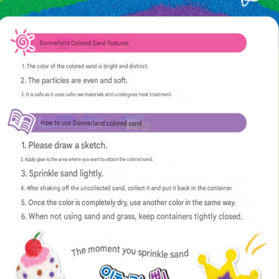 Color Sand 14 Colors ( Sand Play )