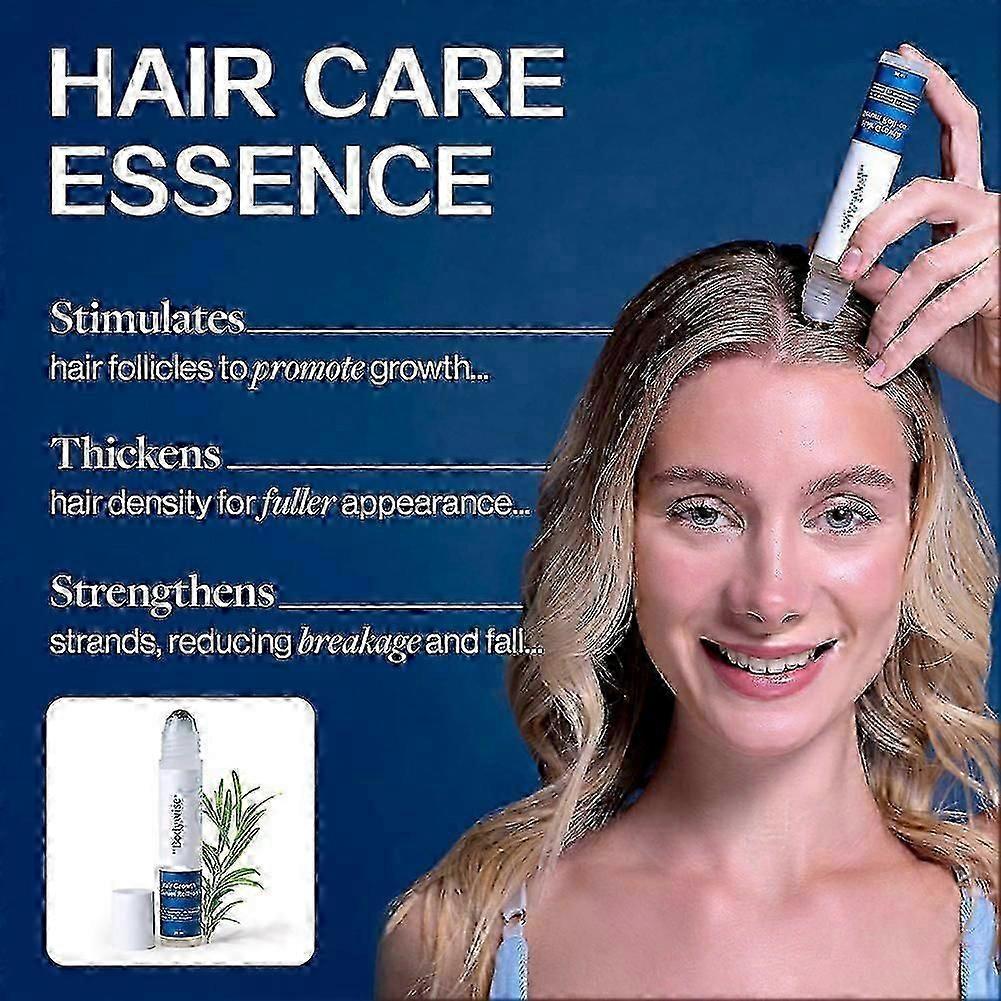 Be Bodywise Hair Growth Serum Roll On - Natural Scalp Treatments For Hair Loss Growth, Convenient Roller Ball Applicator for All Hair Types