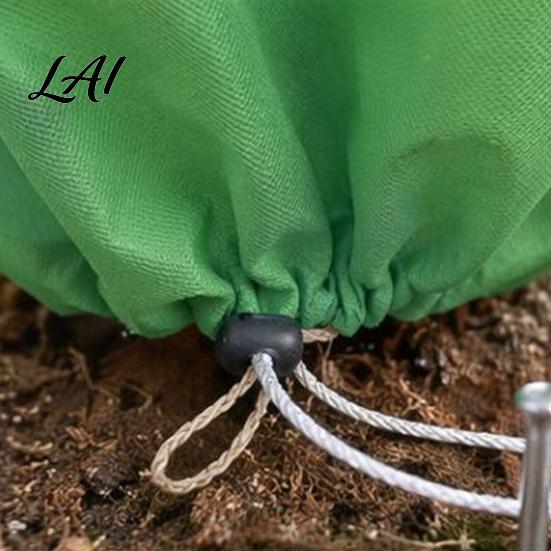 Thermal Insulation for Landscape Trees Plant Cover with Clear Window Freeze Protection Reusable Drawstring Tree Protective Garden Shrubs Cover,