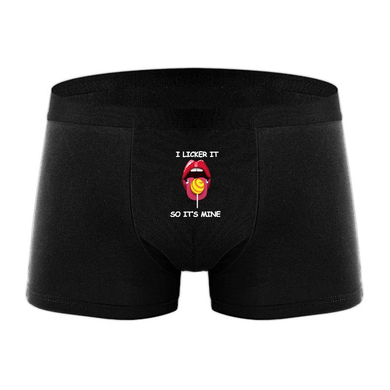 

Varsbaby Men s Letter Print Fun Pattern Panty Thin Trendy Panty XXL чорний