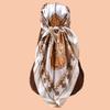 High Quality Print Silk Square Scarf Women Soft Satin Hairband Neckerchief Office Hijab Headband Foulard Bag Ribbons Gift 90Cm