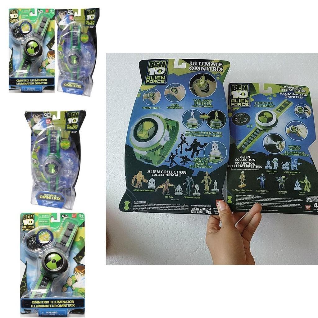 Ben10 Omnitrix Projekční hodinky Vysoká kvalita Dětská hračka s nastavitelným páskem a otočnou funkcí
