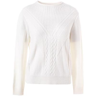 Betu Women's Loose Fit Cable Knit Turtleneck Sweater