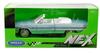 Scale Welly Chevrolet Impala Convertible Light 1963 1/24 Lowrider, Blue, [Used]