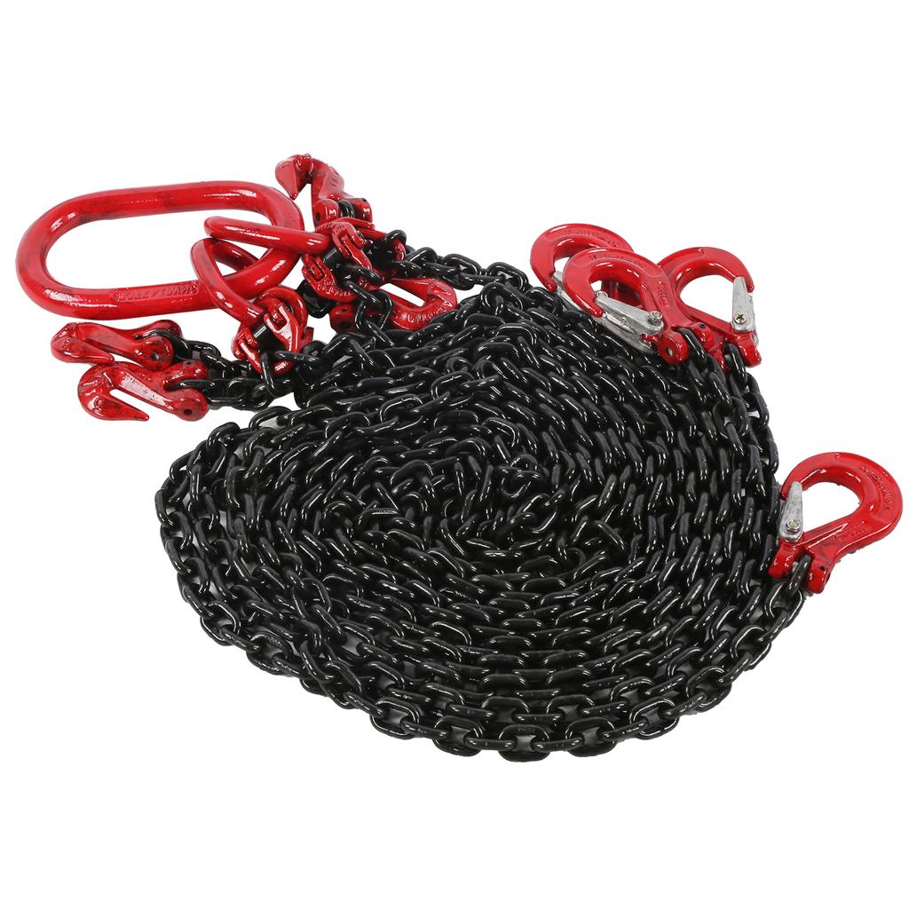 Lifting Chain Sling Adjustable for Mines Ports Buildings Working 2 Meter 1 Tons 6mm