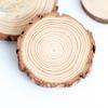 Dřevěný podnos pařez Dřevěná kulatá Dřevěná základna Stolní dekorace Dřevěná podložka s kresbou dřeva