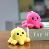 Adorable Reversible Octopus Plush Toy With Soft Short Plush In Multiple Colors