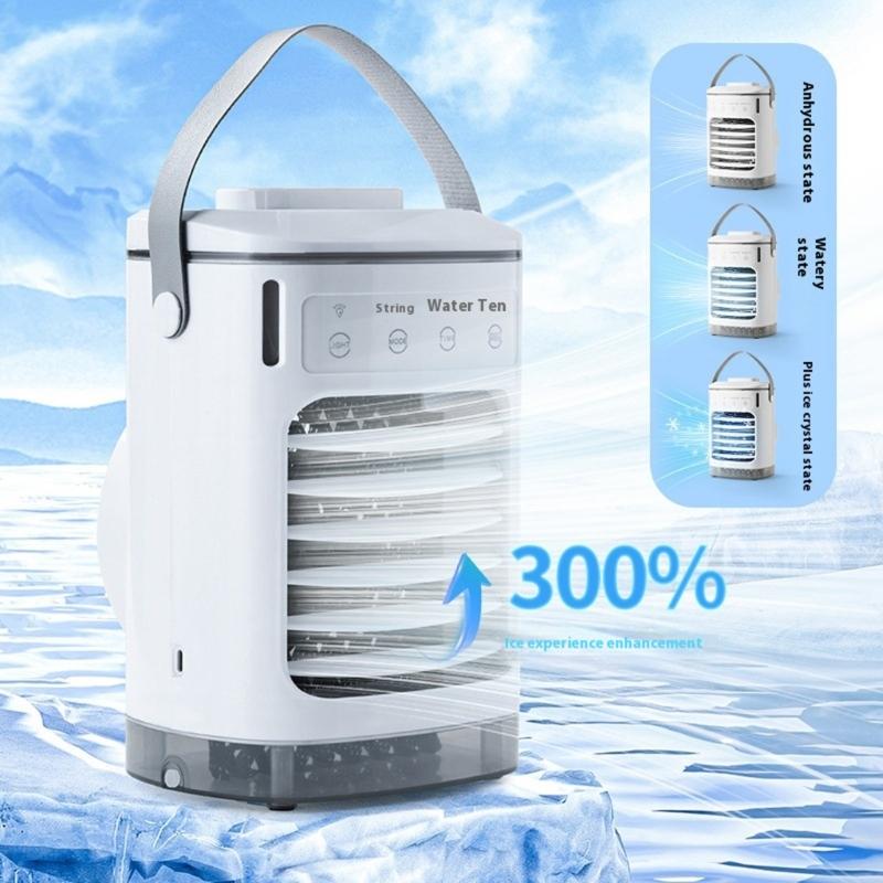 Portable Desktop Air Cooling Fan With 4 Speed Setting Cooling Fan 8h Timer Function For Dormitory Study Office Desk