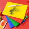 Color-Coded Rectangular Plastic Cutting Board
