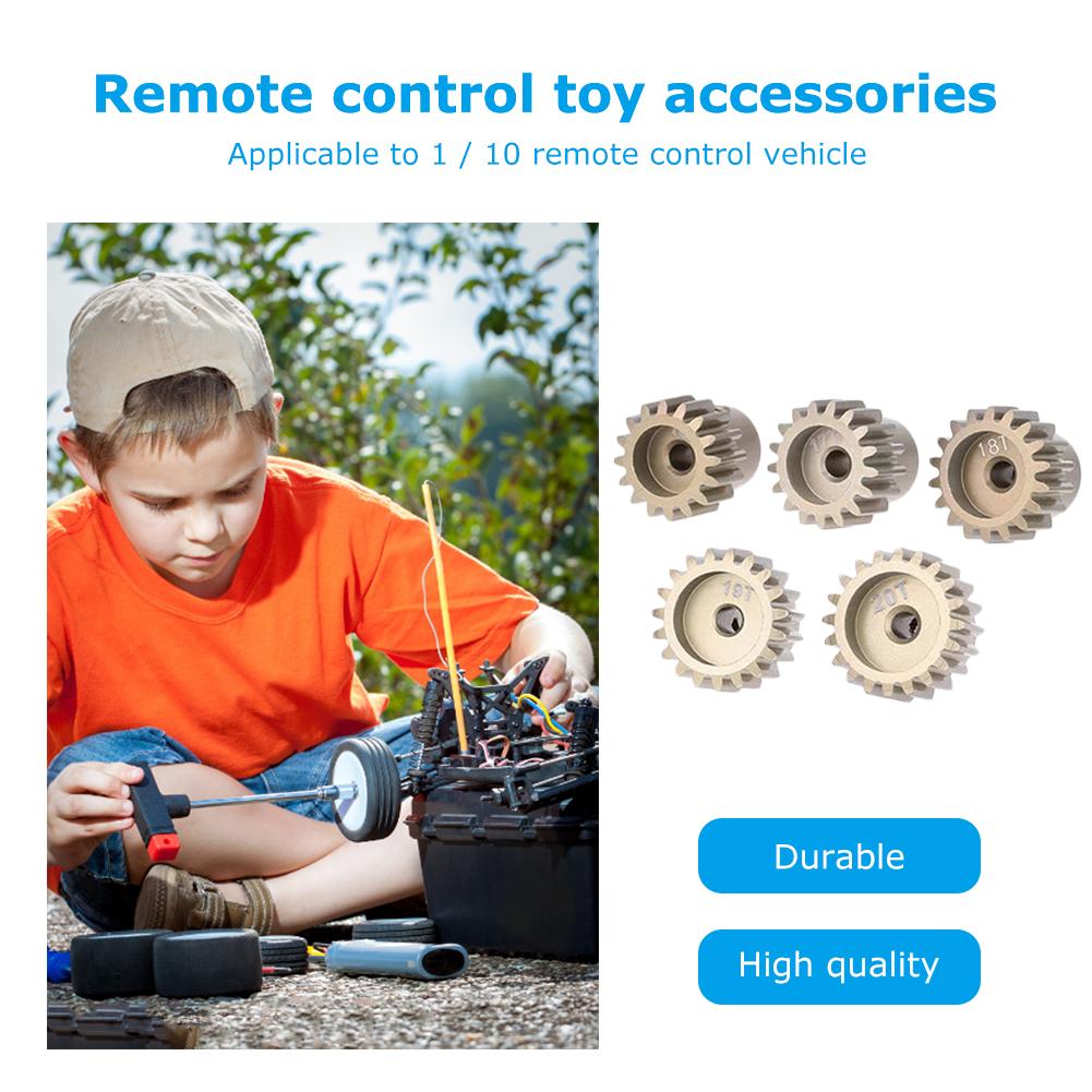 5pcs Pinion Motor Gear 3.175mm 32DP 16/17/18/19/20T Aluminum Pinion Motor Gear for 1/10 RC Model Car