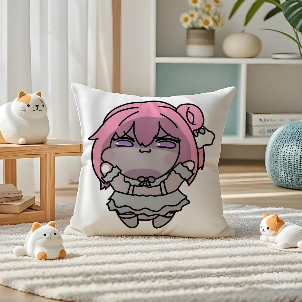 DORO Doll Victory Pink Dog Pillow Case Silky elegant Comfort Sofa Bed Invisible zipper