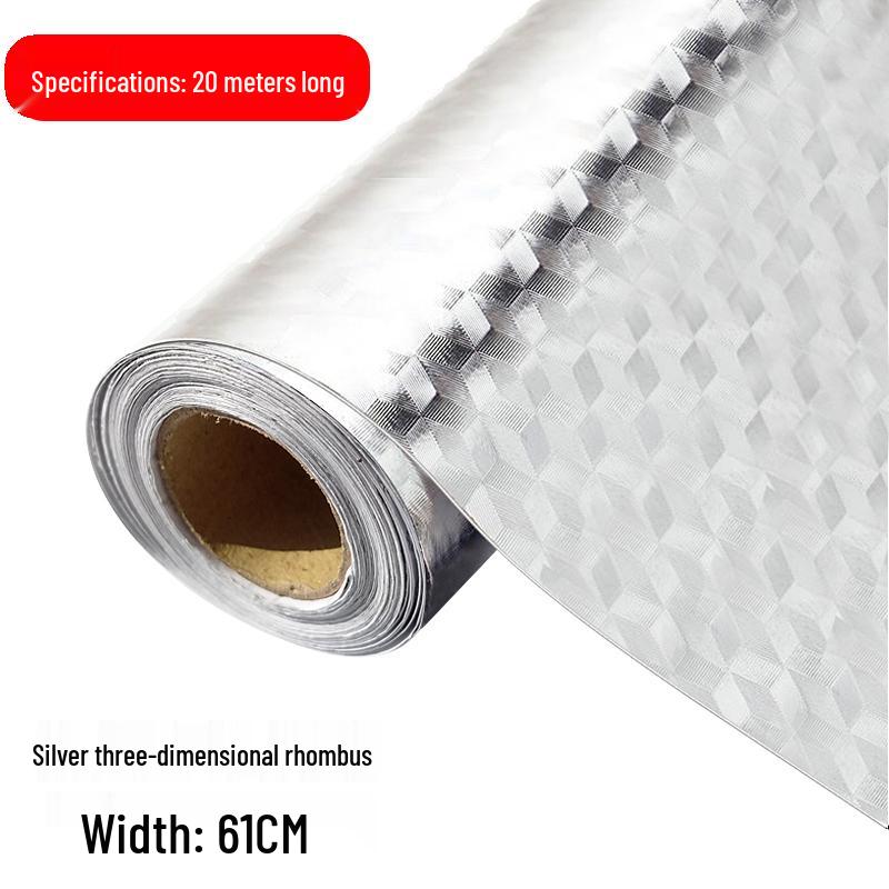 Waterproof Self-Adhesive Aluminum Foil Cabinet & Drawer Liner 