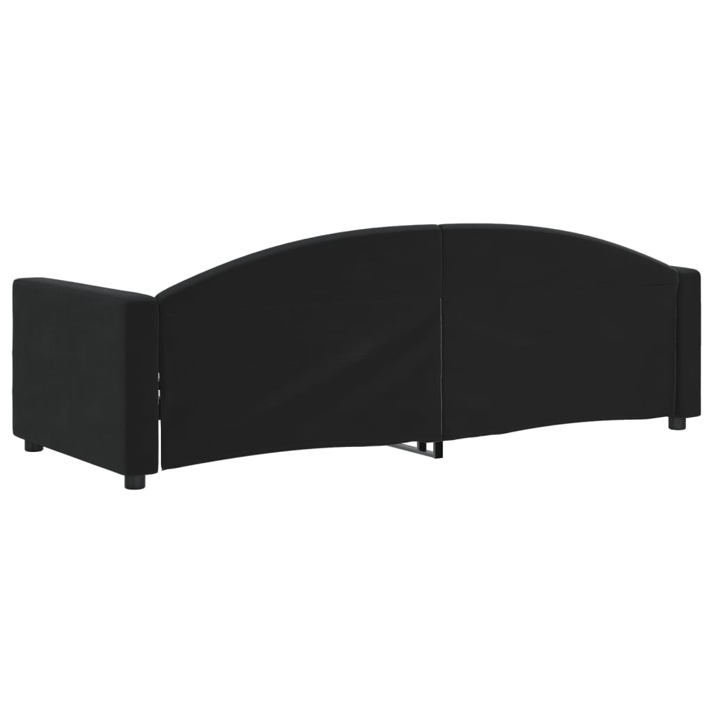Daybed Black 80x200 cm Velvet