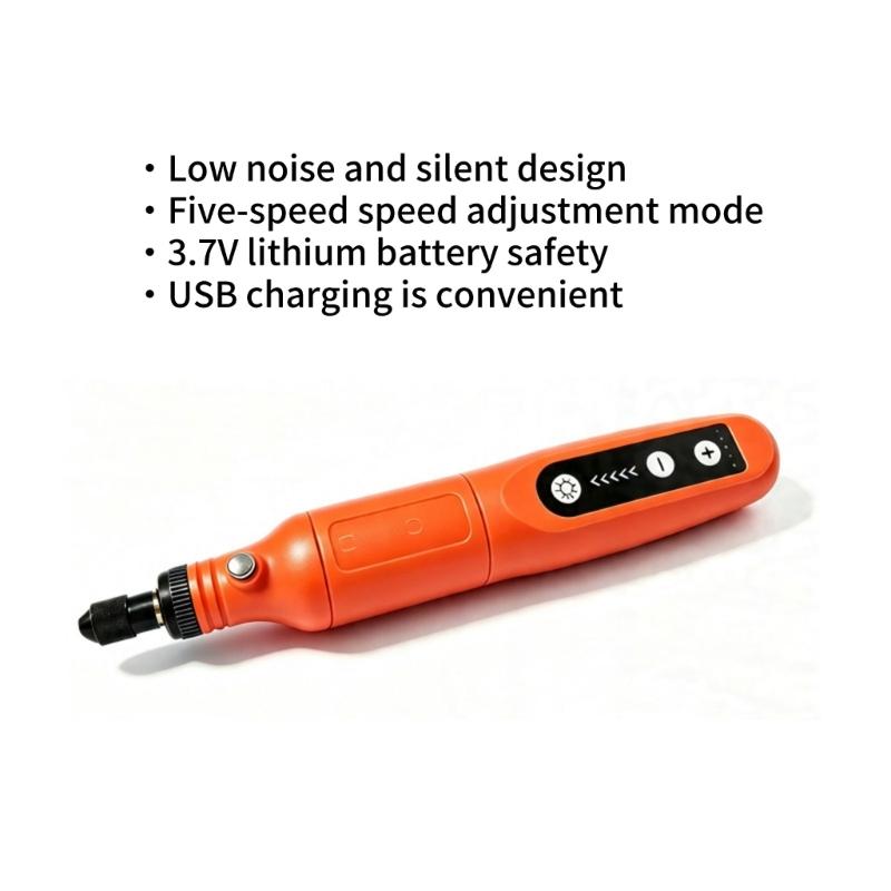 Handheld wiederaufladbares rotierendes Werkzeug variable Geschwindigkeit Holzbearbeitung Gravierstift Bohrmaschine für detaillierte Reparaturarbeiten