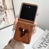 Fashionable Bowknot Motorola Razr60 Drop-proof Foldable Phone Case with Anti-lost Rope.