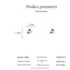 Elegant Red Rose Stud Earrings - 2026 Trendy Two-Way Wear for Women, Perfect for Autumn/Winter and Social Media Influencers