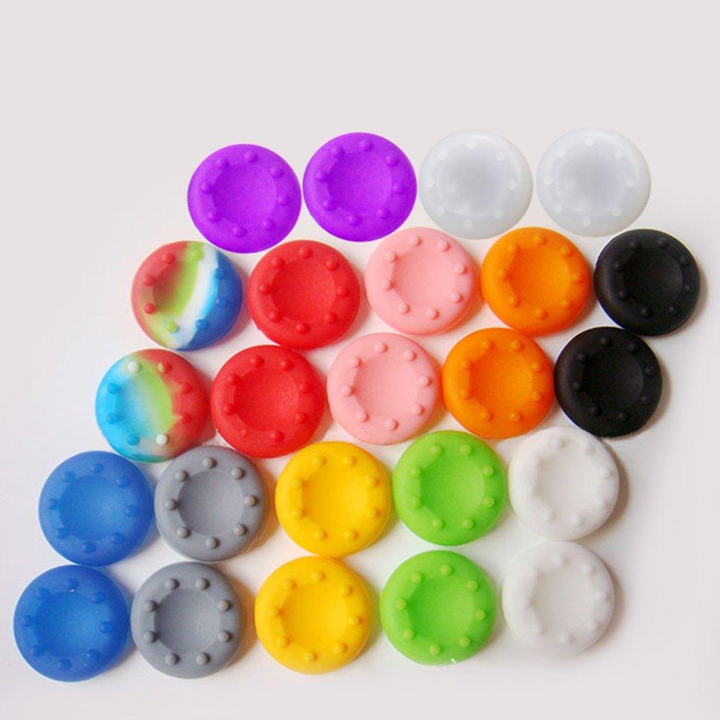 20pcs/lot Random Shipment Mix Color for Ps4 Ps5 for Xbox One Series S X Joystick Thumb Stick Grip Silicone Cap 1