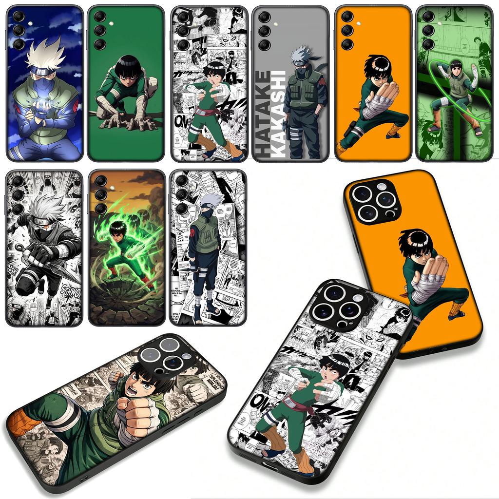 Cartoon Narutos Rock Lee Kakashi Case for Samsung Galaxy A25 A37 A57 A12 A14 A31 A41 A50 A51 A70 A71 A72 A21S M15 Note 20 9 8 10