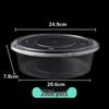 Compact Round Disposable Lunch Box for Crayfish, Pickled Fish, and Fruit - Takeaway Bowl with Small Capacity