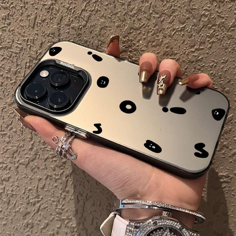 Cartoon graffiti iPhone 18 Pro Max phone case, trendy new style, 15IMD, 14-color silver, 13IMD hard.