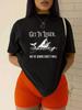 Get In Loser We're Doing God'S Will Funny Christian Faith T-Shirt for Men Women Couple Trendy Tops S