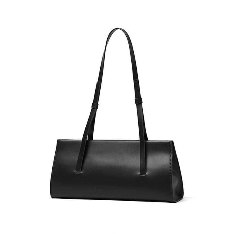 Genuine Leather Leather Bag For Women Fashion Shoulder Underarm Bag Split Leather Red Ladies Soft Handbag Luxury Desig