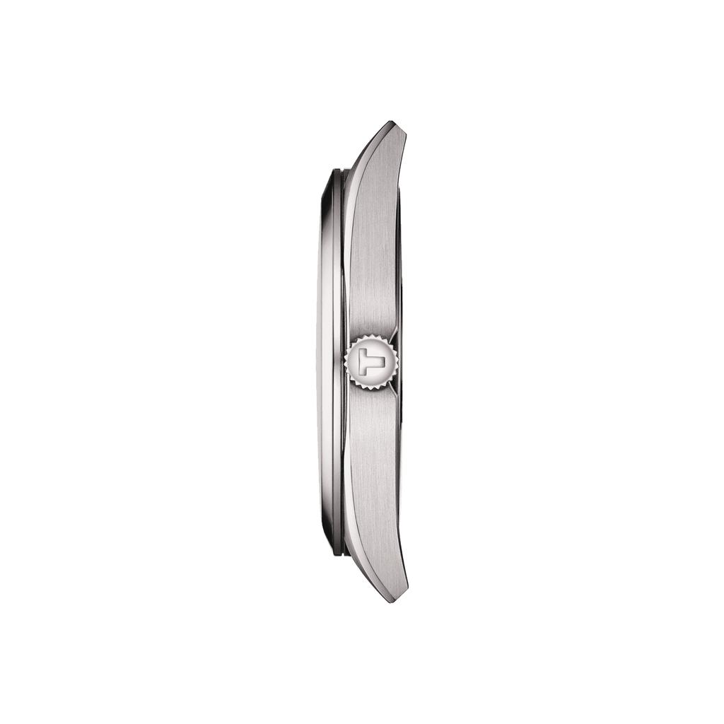 Tissot Reloj de Moda para Hombre con Correa de Cuero y Esfera Plateada T127.410.16.031.00