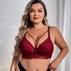 Plus Size Women Sexy Lace Thin Strap Shaping Bra Underwear
