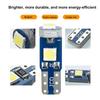 10Pcs T5 Car Dashboard Light Lamp Holder Super Bright 3030-3SMD Chip Twist Lock Socket Auto Instrument Panel Light Bulbs Gauge LED Indicator Kit