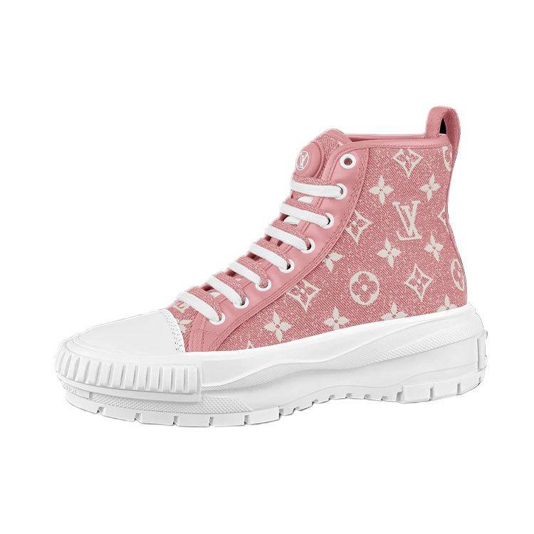 Louis Vuitton Lv Squad Ankle Sneakers 'Pink Monogram' Women's 1A9S1G