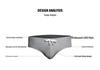 Desmiit 2026 Men's Sexy Low-Waist High-Stretch Triangle Swim Briefs S3632