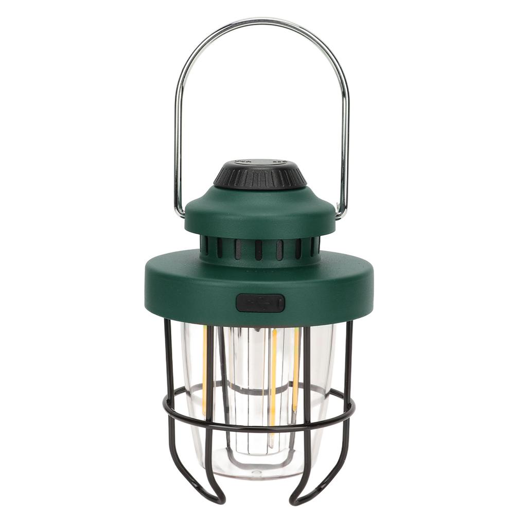 Retro LED Camping Lantern Portable Multifunctional Rechargeable Tent Light for Outdoor
