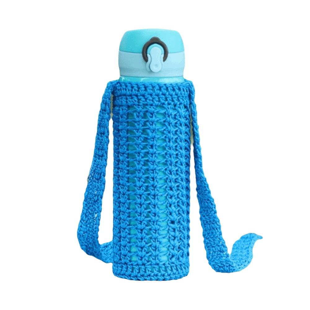 Heat Insulated Knitted Water Bottle Cover Reusable Cup Sleeve Pouch  Water Bottle Accessories