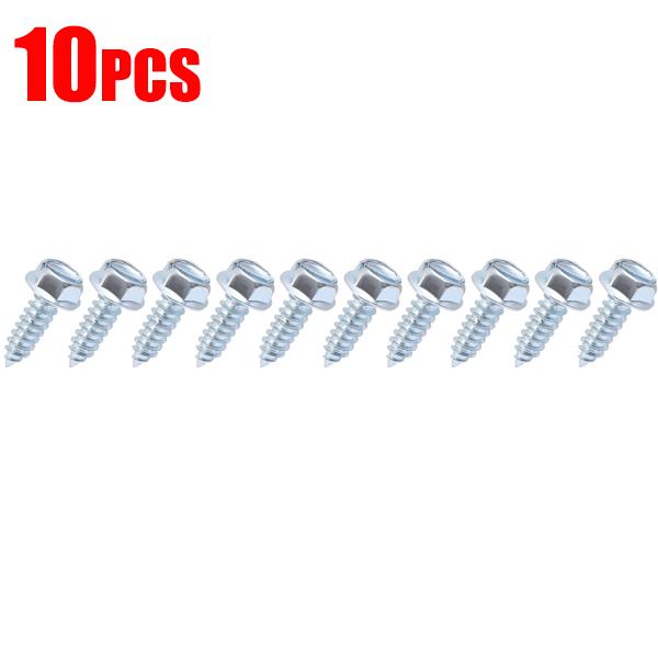 6mm Kohlenstoffstahl Selbstschneidende Schrauben Karosseriebefestigungen für Stoßstange Kotflügel Vollgewinde Phillipskopf Motorschrauben 5-30 Stück