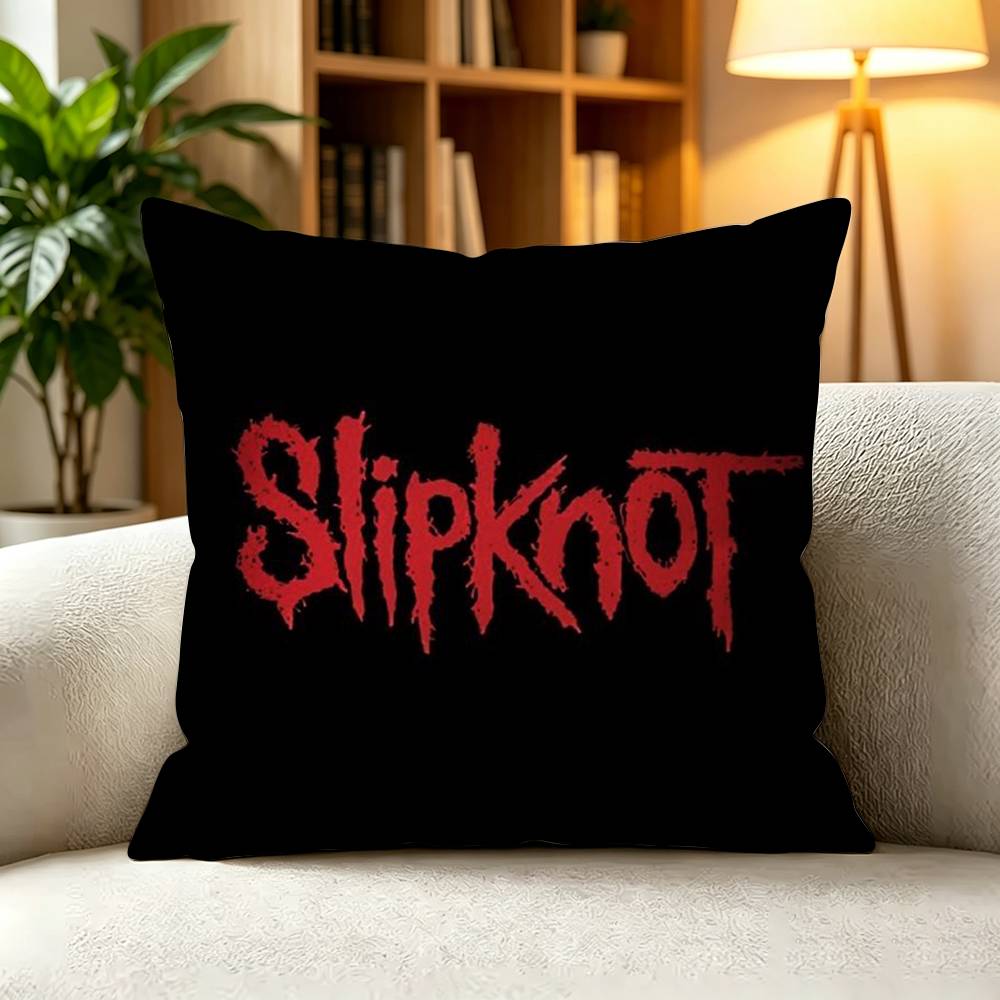 GGritty Vintage Slipknot Metal Band Horror Square DoubleSided printed Pillow Case Bedroom Bedside Pillow Sofa Cushion Cover