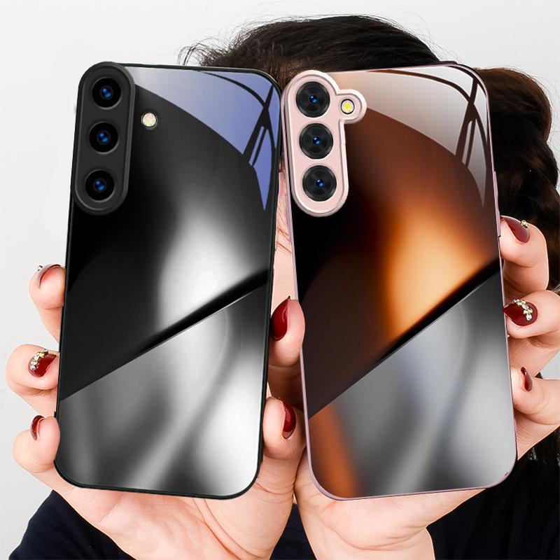 Mysterious Color and Light For Samsung S26 S22 S8 9 10 S20 Ultra S21 Pro S22 Plus S23 FE S24Ultra S25 Edge S24+ Glass Phone Case