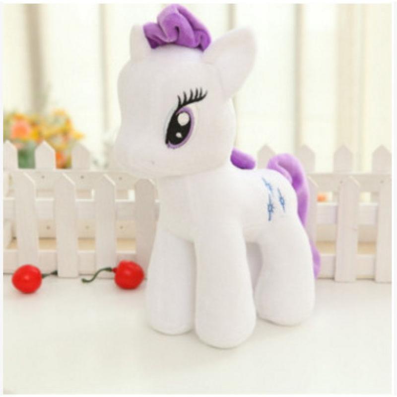1pcs 25cm Lovely Unicorn Plush Toy Little Pony Pillow Decor Stuff Toy  Birthday Gift for Gir