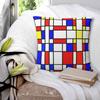 Piet Mondrian De Stijl Square Pillowcase Pillow Cover Polyester Cushion Decor Comfort Throw Pillow for Home Living Room