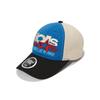 Black & Blue Color Block Baseball Cap with Star & Letter Embroidery