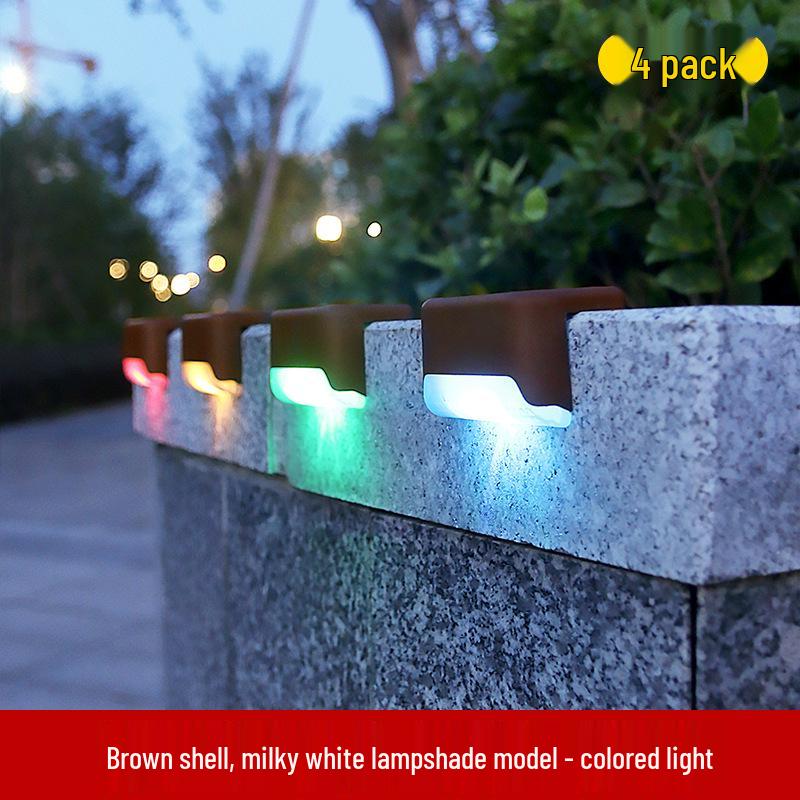 Solar Rainproof Step & Stair Lights for Outdoor Walls & Fences