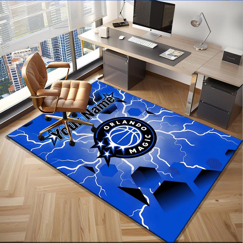 Custom Name Rug Orlando basketball Team Area Rug Suitable for Indoor And Outdoor,Carpets for Homes, Offices,Living Rooms,Home Decor,Christmas Gift