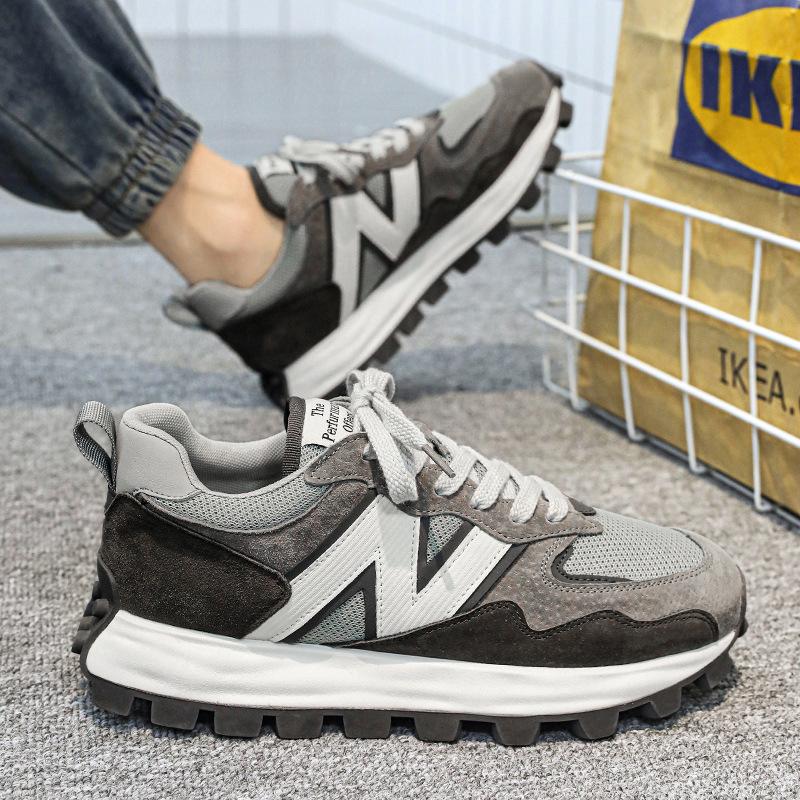 Herenschoenen 2024 herfst nieuw mesh ademend Hong Kong stijl niche heren vrijetijds sport hardlopen Forrest Gump papa trendy schoenen