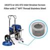 ABUL-4X 181072 Or 181-072 Inlet Strainer Screen Filter With 1In NPT Thread For 795 1095 Airless Paint Sprayer Suction Hose