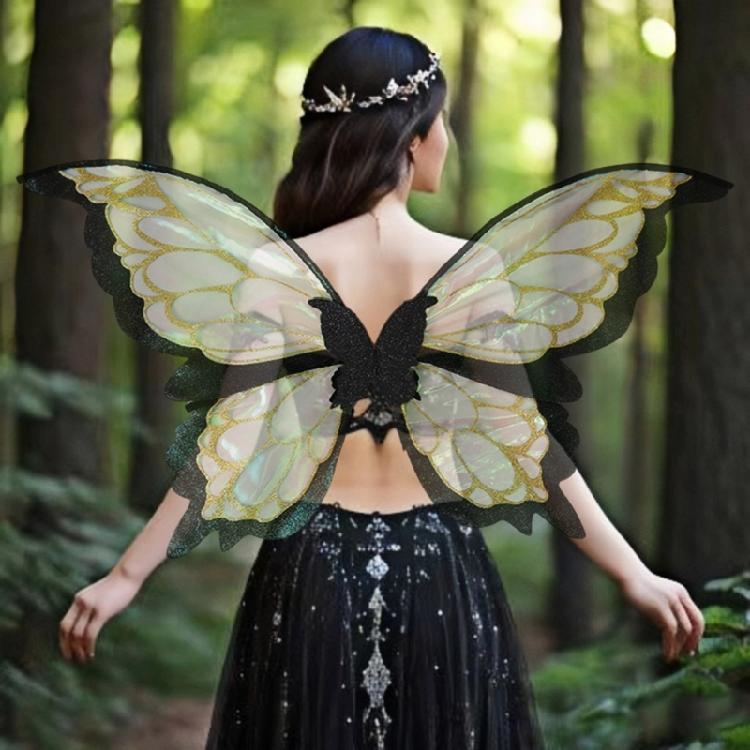 Butterfly Wing Costume for Girl Cosplay Party Halloween Christmas Birthday Halloween Cosplay Fairies Wing Costume