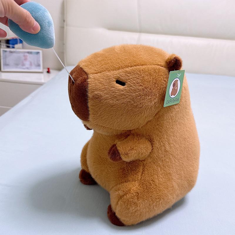 Capybara Pluche Simulatie Capibara Anime Fluffy Speelgoed Schattige Pop Knuffels Zachte Pop Pluche Kinderen Kerstcadeau
