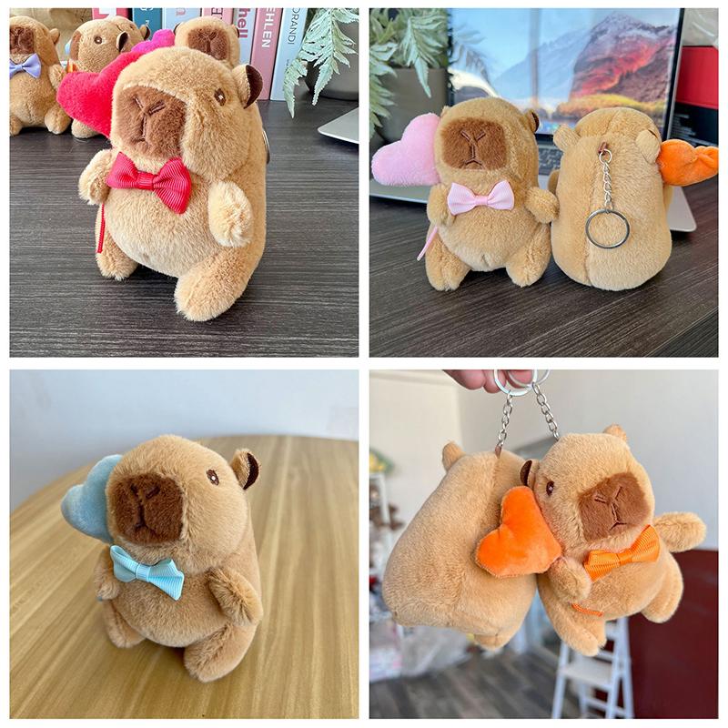 12Cm Love Balloon Capybara Plush Toy Plush Pendant Simulation Capibara Anime Fluffty Toy Stuffed Animals Soft Doll Plush Gifts