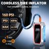 5000A Jump Starter with Air Compressor, 160PSI, 12V Portable Jump Box, LCD Display, LED Light, Jumper Cables
