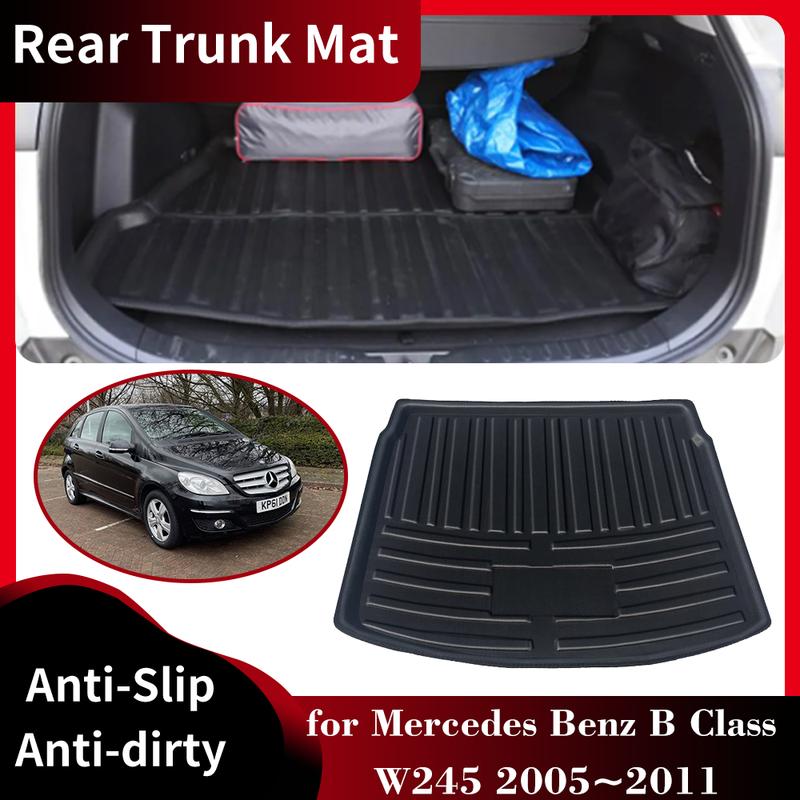 

Коврик в багажник автомобиля Mercedes Benz B Class W245 180 170 200 2005~2011, индивидуальный коврик для багажного лотка, накладка на багажник, чехол для багажника, аксессуары чёрный