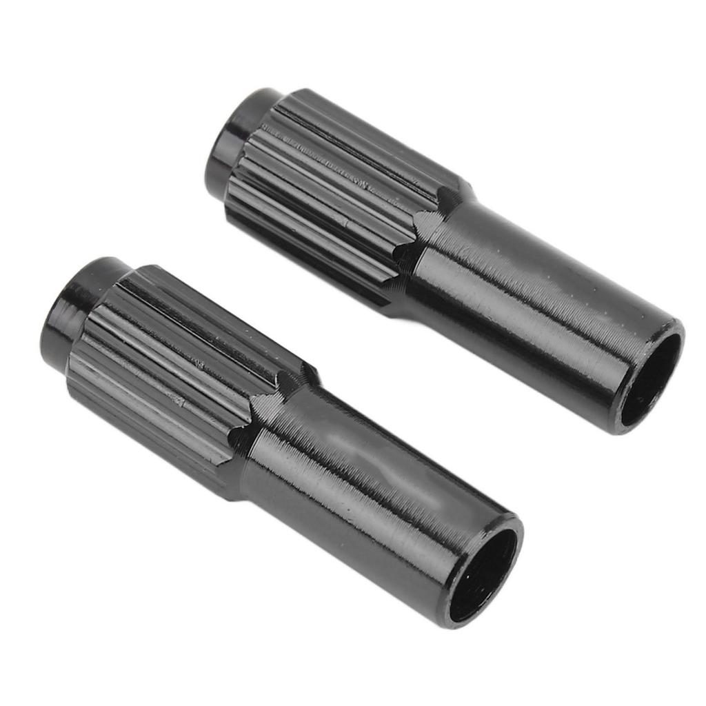 Bicycle Brake Cable Adjuster Screw Aluminum Alloy Bike Cable Adjuster Barrel for Road Mountain BikeBlack   1 Pair